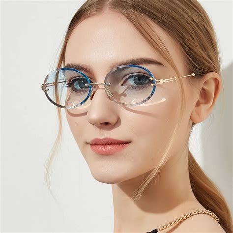 WOMEN'S LUXURY BLUE SUNGLASSES 